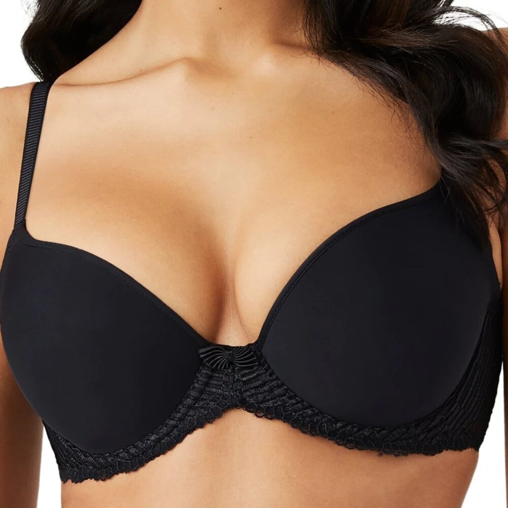 WACOAL 853117 "Not a Nursing BRA" FREE SHIP 30D Underwire T-Shirt Bra BLACK